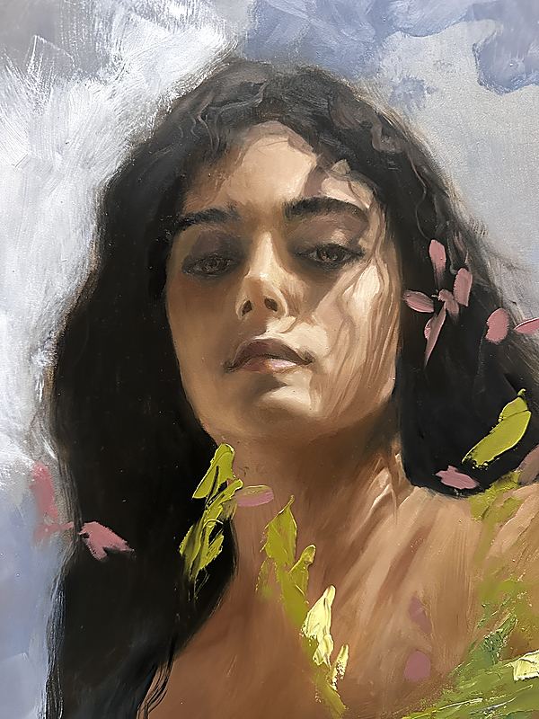 Stage 2: Developing luminous skin tones and expressive brushwork