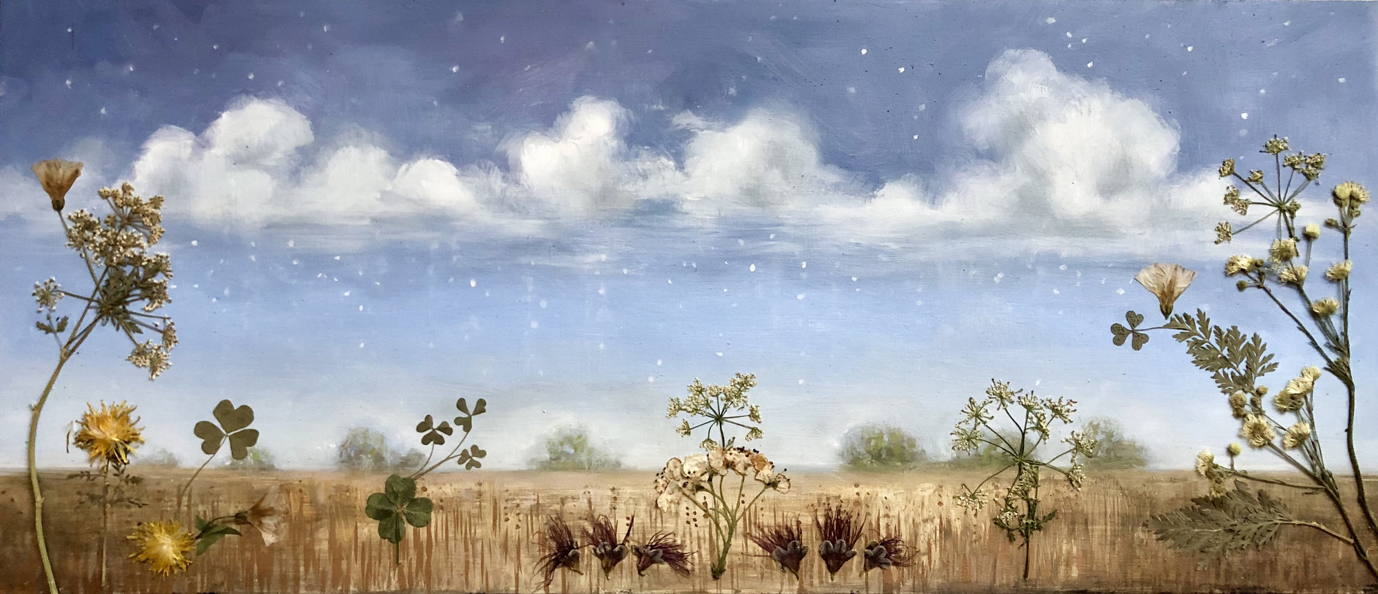 Eternal Spring, original 2022 floral oil painting on wood panel by Laura L. Krusemark